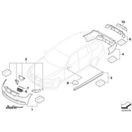 Pack air ventilat. BMW Performance frein