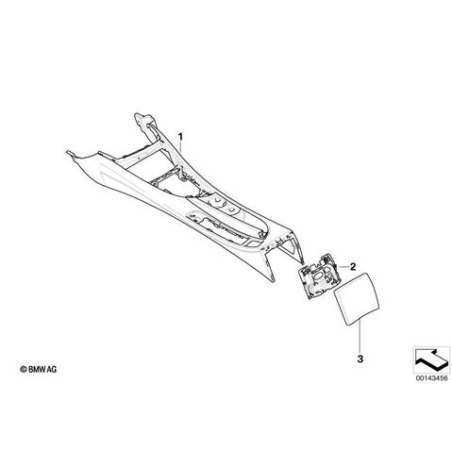 Cache de console centrale arriére