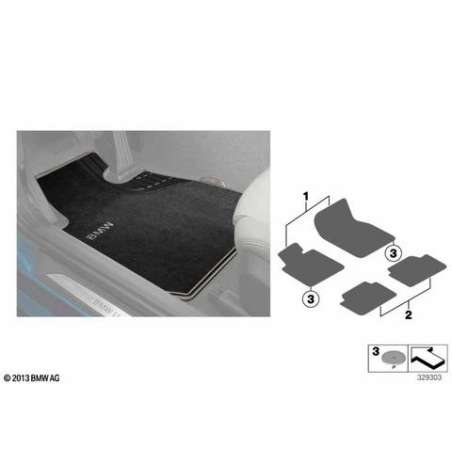 Tapis de sol textile Sport avant