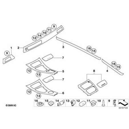 Cache de console centrale avant