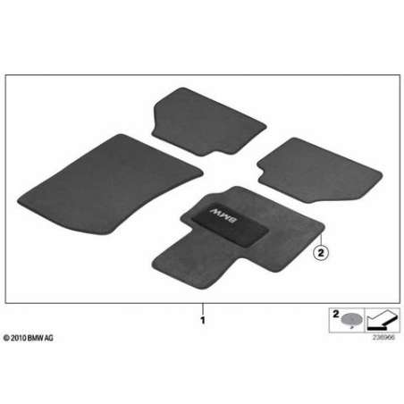 Tapis de sol velours avec protection