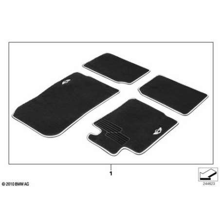 Tapis sol textiles avec prot. antiusure
