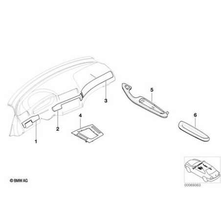 Accoudoir aluminium avant gauche