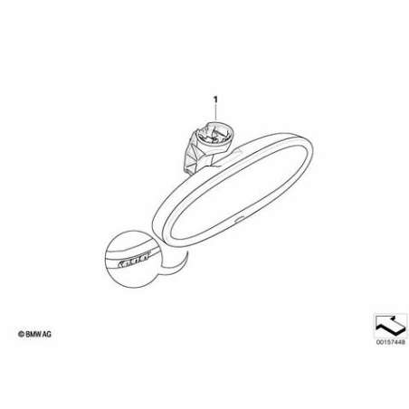 Rétroviseur intérieur EC / GTO / radio