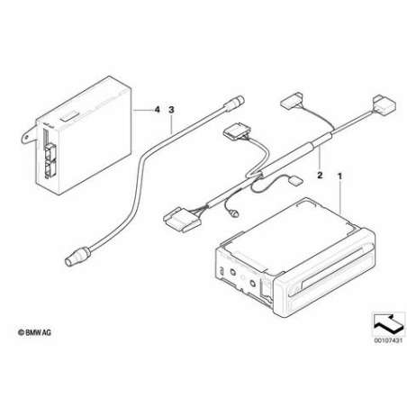 Cable de liaison de systeme navigation