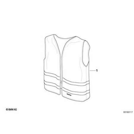 Gilet sécurité BMW, pack de 2