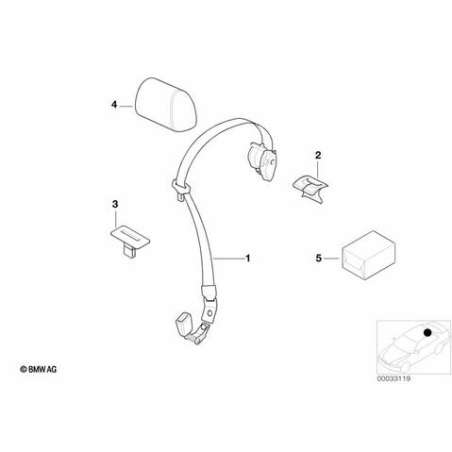 Logement de boucle de ceinture