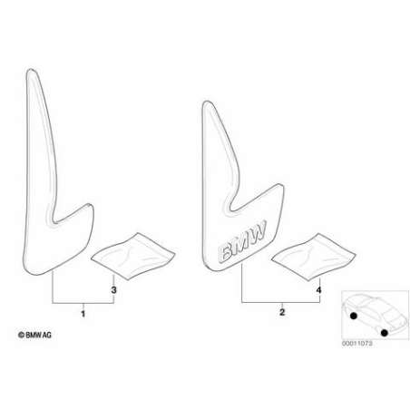 Crampon de fixation arrière