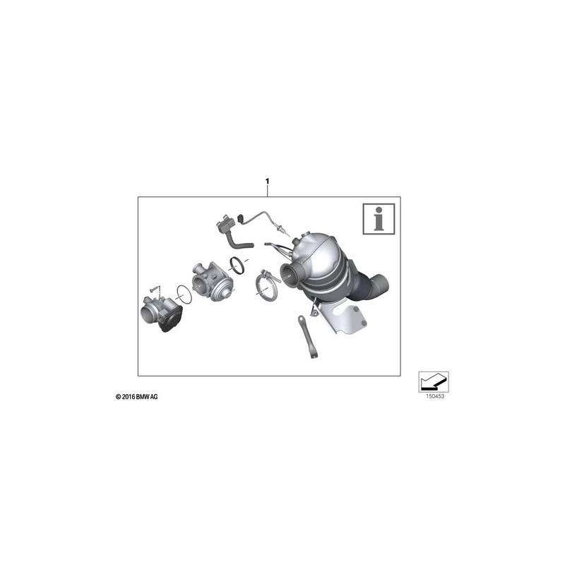 Support catalyseur proche du moteur