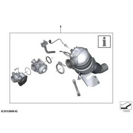 Support catalyseur proche du moteur