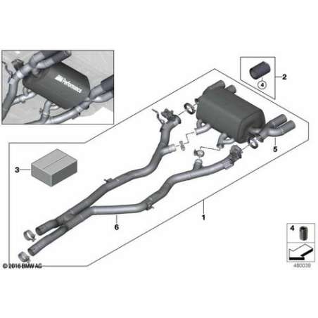 Embout d'échappement carbone