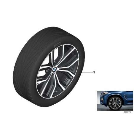 Jeu roues été complètes RDC noir mat