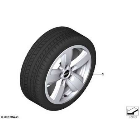 Roue complète hiver RDCi en alliage