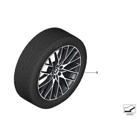 RDC Jeu de roues d'été complet noir