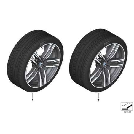 Roue complète RDC hiver noire