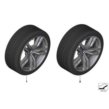 Roue complète RDC hiver noire