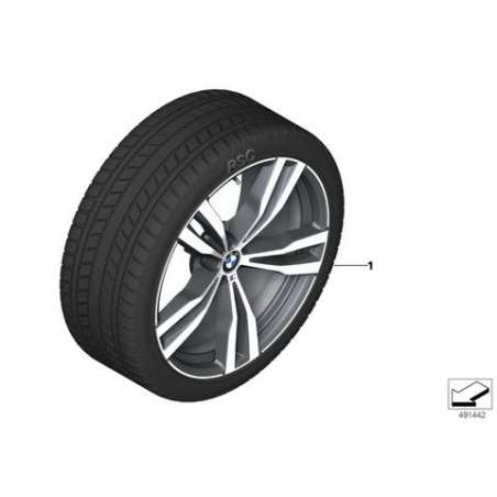 Roue complète RDC hiver noire