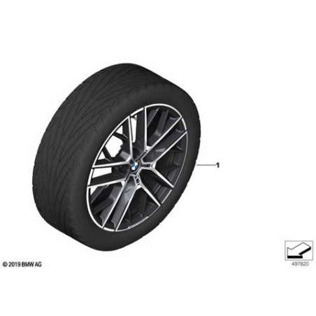 Jeu roues été complètes RDC noir mat