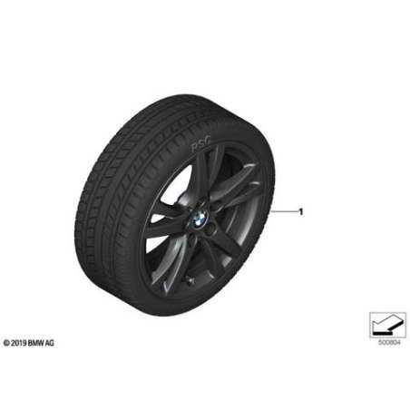 Roue complète RDC hiver noire