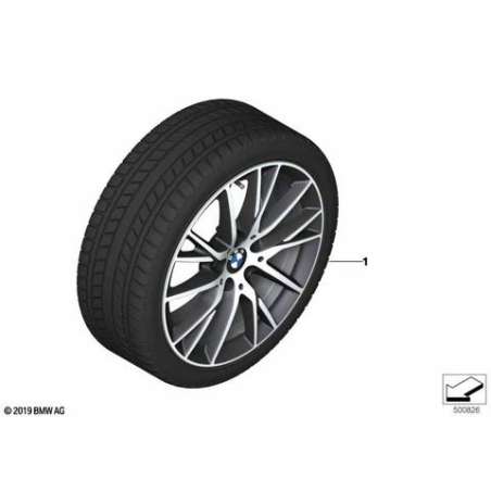 Roue complète RDC hiver noire