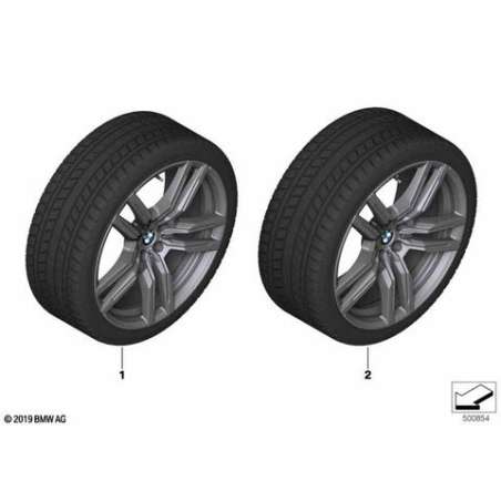 Roue complète RDC hiver noire