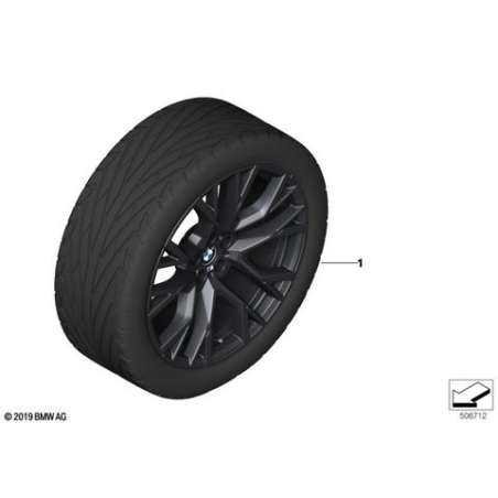 RDC Jeu de roues d'été complet noir