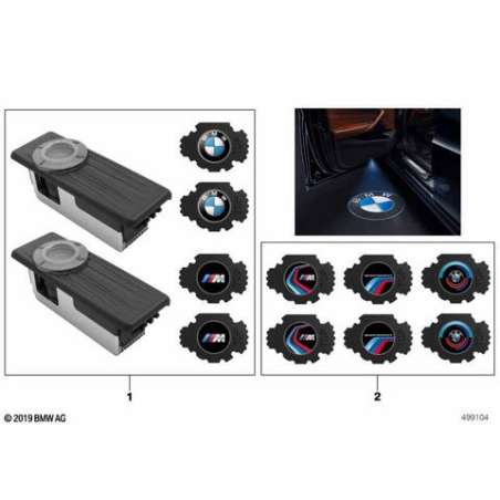 BMW projecteurs de porte à LED 68mm