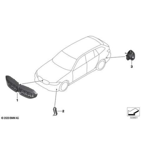 Cache enjoliv. grille latérale droite