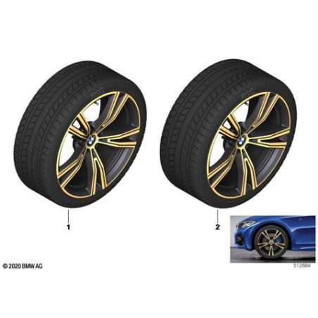 RDC roue complète hiver night gold