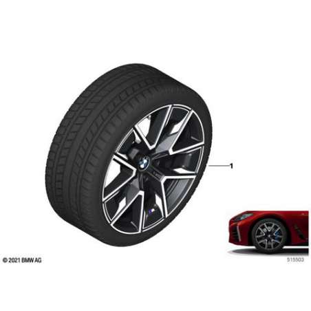 RDC roue complète hiver gris midnight