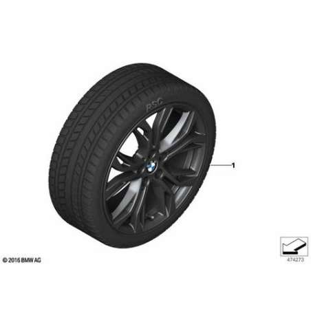 Roue complète hiver RDCi alliage Spike