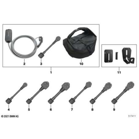 Câble adaptateur NEMA 5-15 (type B) 10A