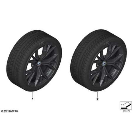 RDC roue complète hiver Jet Black