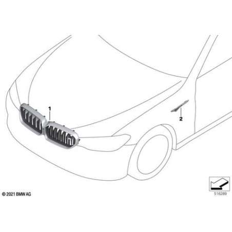 Grille de calandre avant