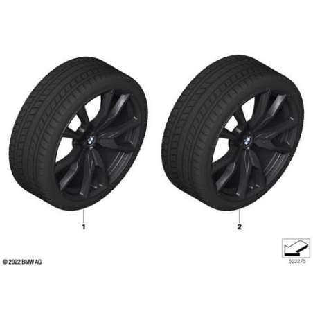 RDC roue complète hiver Jet Black