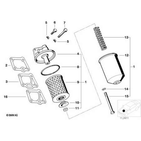 Cartouche de filtre à huile