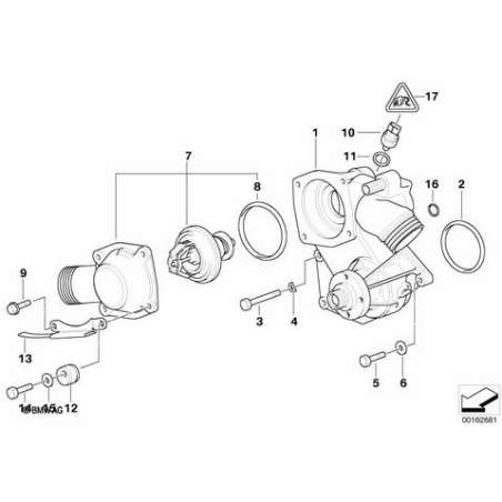 Tubulure de raccordement avec thermostat