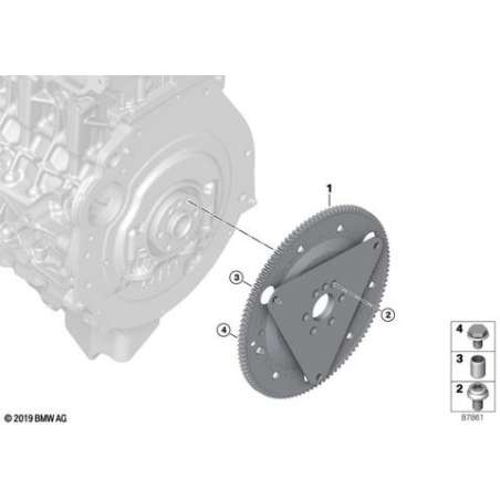 Volant moteur pour boite vt automatique