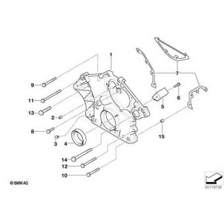 Couvercle de carter de distribution inf.
