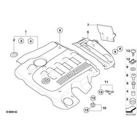 Recouvrement acoustique arrière