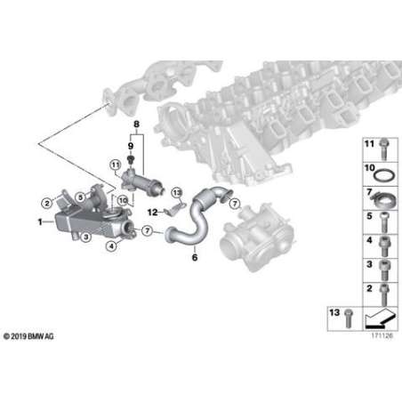 Refroidisseur de gaz d'échappement