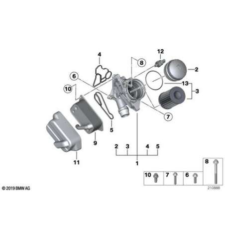 Kit cartouche de filtre à huile