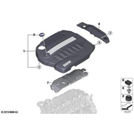 Recouvrement acoustique arrière