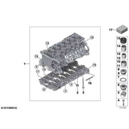 Bloc-moteur avec pistons