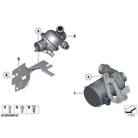 Pompe liquide refroidissem. électrique
