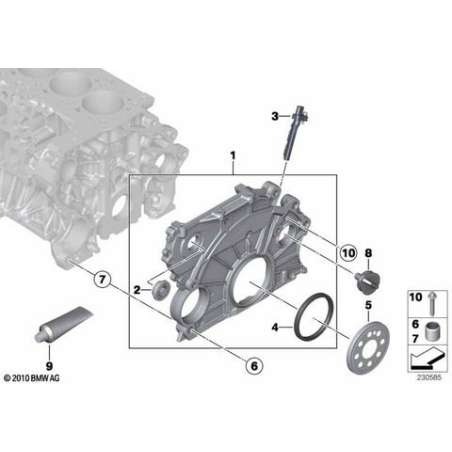 Couvercle de carter de distribution