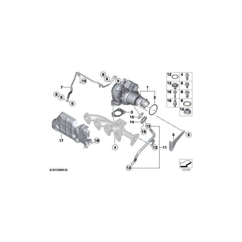 Kit de montage de turbocompresseur