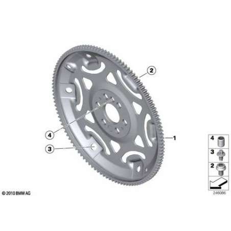 Volant moteur pour boite vt automatique