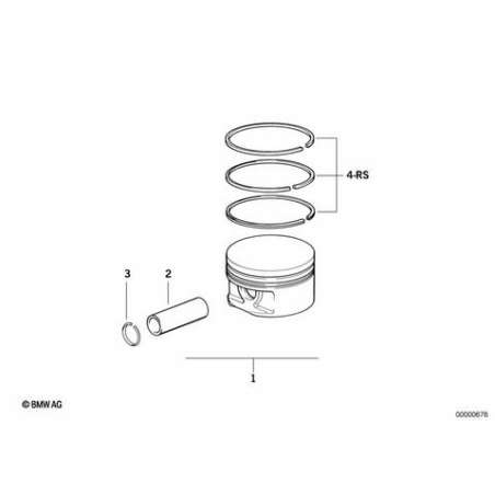 Nec.de Rep. segments de piston nikasil