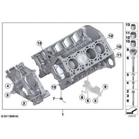 Bloc-moteur avec pistons